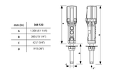 SAMOA Pumpmaster 4 - 5:1 Ratio Oil Pump - 205 Litre Drum Bung Mounted (CPE348120)