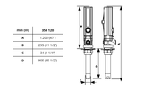 SAMOA Pumpmaster 2 - 3:1 Ratio Oil Pump - 205 Litre Drum Bung Mounted (CPE354120)