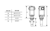 SAMOA® Pumpmaster 35 - 5:1 Ratio Air Operated Oil Stub Pump with Bung Adaptor (CPE535530)