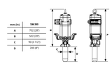 SAMOA® Pumpmaster 45 - 3:1 Ratio Air Operated Oil Stub Pump (CPE536330)