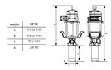 SAMOA® Pumpmaster 60 - 12:1 Ratio Air Operated Oil Stub Pump (CPE537130)