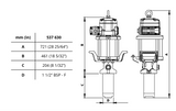SAMOA® Pumpmaster 60 - 6:1 Ratio Air Operated Oil Stub Pump (CPE537630)