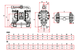 Samoa UP15 1-1/2" Metallic AODD Pump - Oil/Waste Oil/Coolant/Diesel (CPE554060)