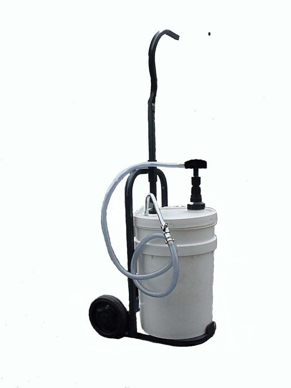 SAMOA 20/25 Gear Oil Pump and Hose Assembly with Trolley for Plastic Drum with Pull Up Spout (CPE320290.205)