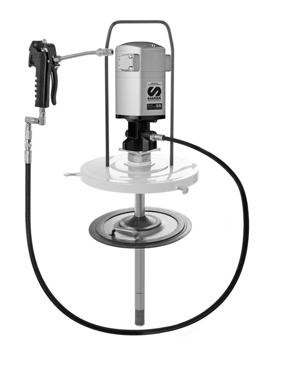 SAMOA Pumpmaster 35 - 60:1 Ratio Air Operated Portable Grease Package for 18kg Pails (CPE423021)