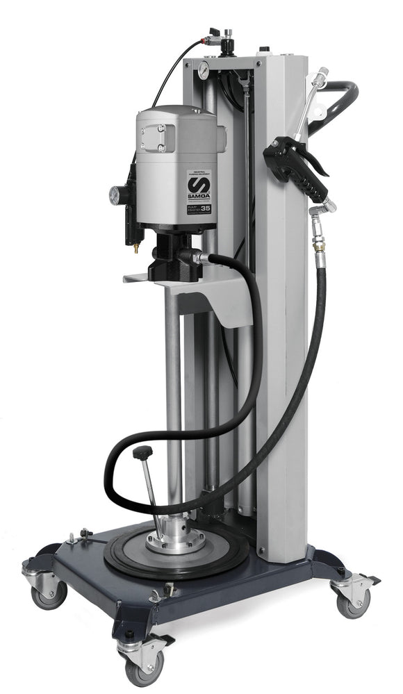 SAMOA Pumpmaster 35 - 60:1 Ratio Air Operated Mobile Grease Extrusion Unit for 20kg Pails (CPE424062)