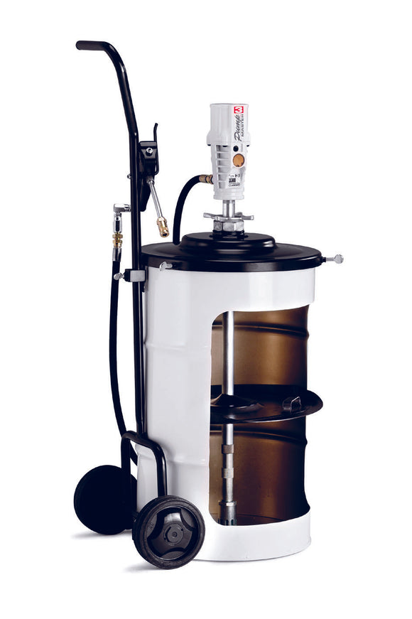 SAMOA® Pumpmaster 3, 55:1 Ratio Air Operated Mobile Grease Unit for 50kg Drums (with 2 wheel trolley) (CPE425290)