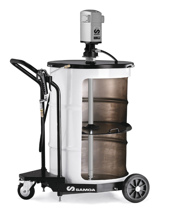 SAMOA Pumpmaster 35 - 60:1 Ratio Air Operated Mobile Grease Package for 185kg Drums (CPE426244)