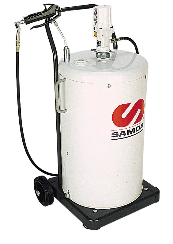 SAMOA® Pumpmaster 3, 55:1 Ratio Shielded Mobile Grease Unit  - 50 kg Drums (CPE482500)