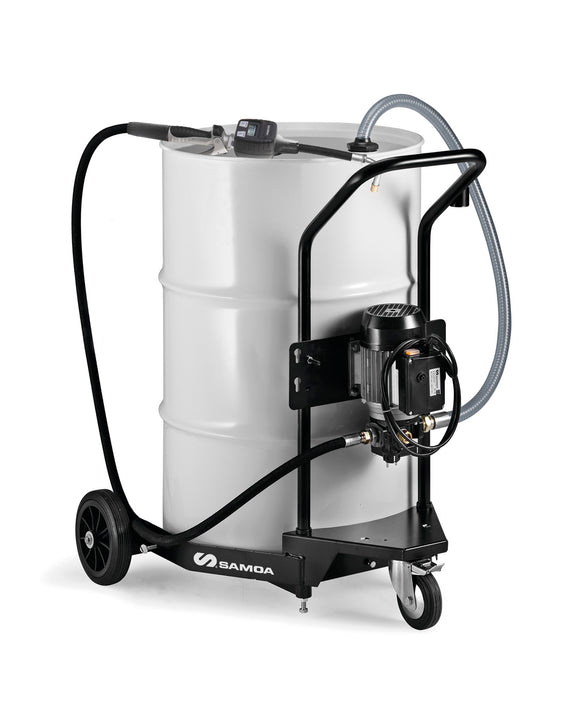 SAMOA® Mobile Oil Dispenser for 205 Litre Drums with 230v AC Electric Pump (CPE562100)