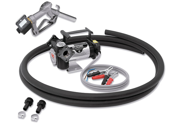 12v DC Electric Diesel Pump Kit - 40 litre/min with Manual Nozzle, Meter & Suction Kit (CPE684514)