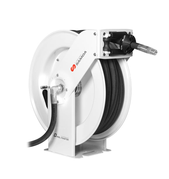 SAMOA RM-34 Heavy-Duty Hose Reel for Air/Water/Anti-Freeze Solutions/Diesel/Lubricants - 20 m x 1/2